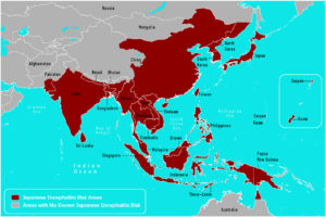Japanese Encephalitis map