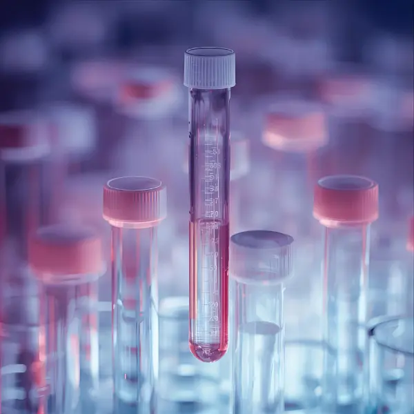 Laboratory test tubes for STI testing in Bangkok